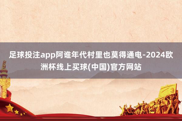 足球投注app阿谁年代村里也莫得通电-2024欧洲杯线上买球(中国)官方网站