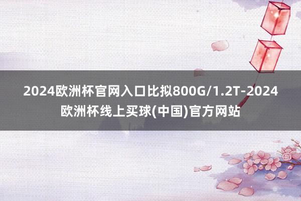 2024欧洲杯官网入口比拟800G/1.2T-2024欧洲杯线上买球(中国)官方网站
