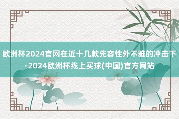 欧洲杯2024官网在近十几款先容性外不雅的冲击下-2024欧洲杯线上买球(中国)官方网站