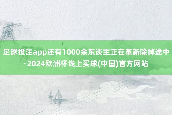 足球投注app还有1000余东谈主正在革新除掉途中-2024欧洲杯线上买球(中国)官方网站