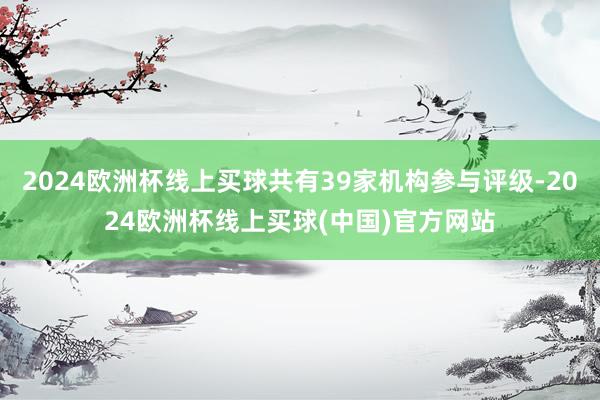 2024欧洲杯线上买球共有39家机构参与评级-2024欧洲杯线上买球(中国)官方网站