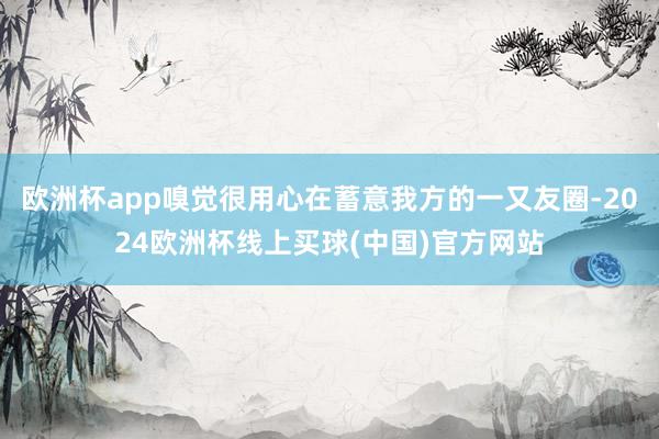 欧洲杯app嗅觉很用心在蓄意我方的一又友圈-2024欧洲杯线上买球(中国)官方网站
