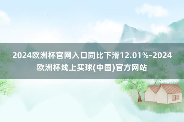 2024欧洲杯官网入口同比下滑12.01%-2024欧洲杯线上买球(中国)官方网站