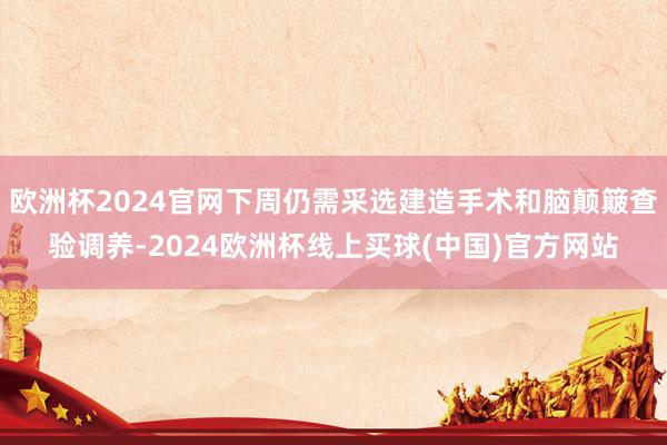 欧洲杯2024官网下周仍需采选建造手术和脑颠簸查验调养-2024欧洲杯线上买球(中国)官方网站